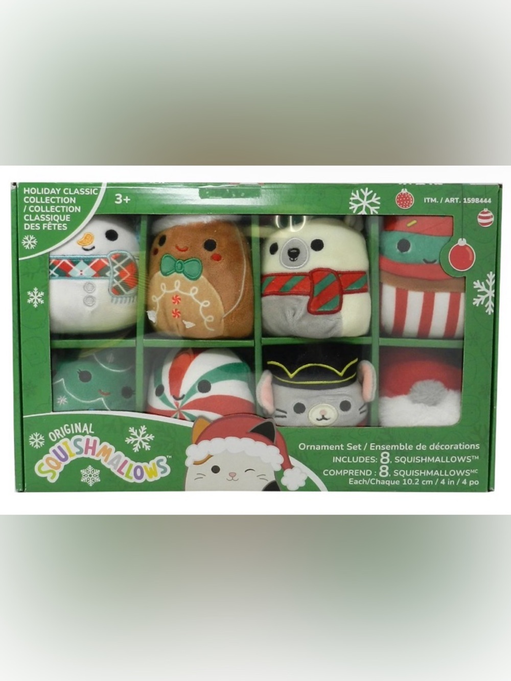 NEW Squishmallows Holiday Ornament Plush - 8 pack